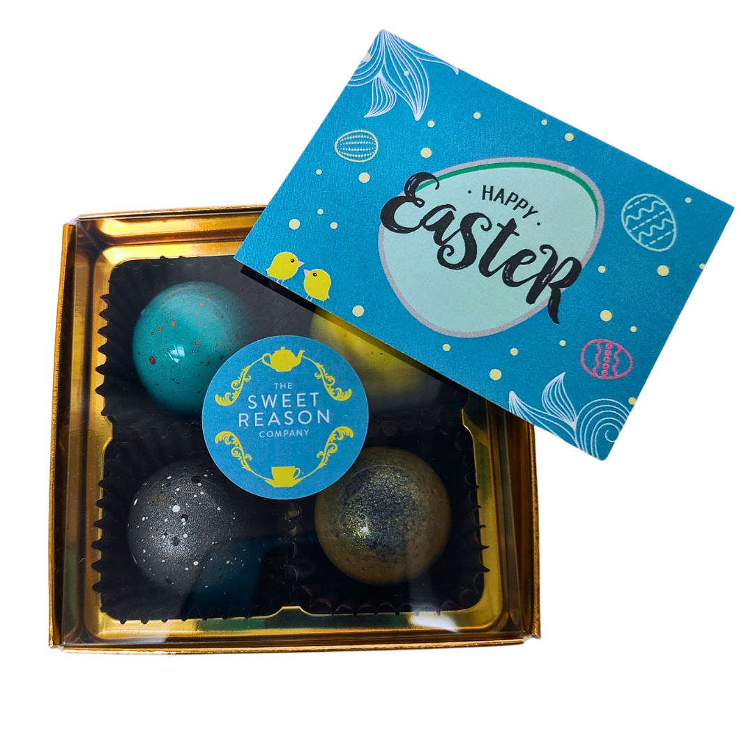 'EASTER' BOX OF 4 CHOCOLATES (SALTED CARAMEL FILLING)