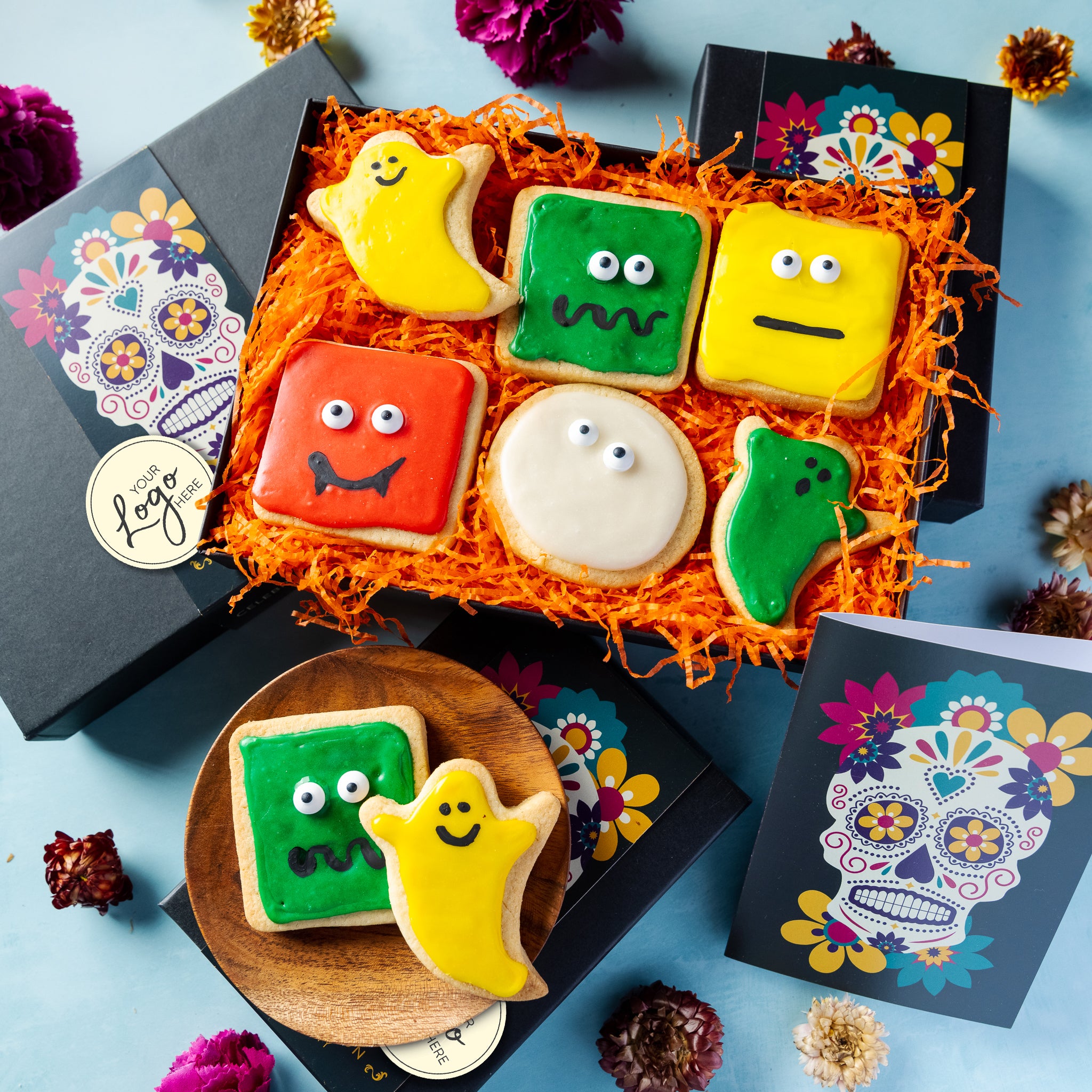 Halloween Biscuit Boxes Monsters & Ghosts Biscuits The Sweet Reason