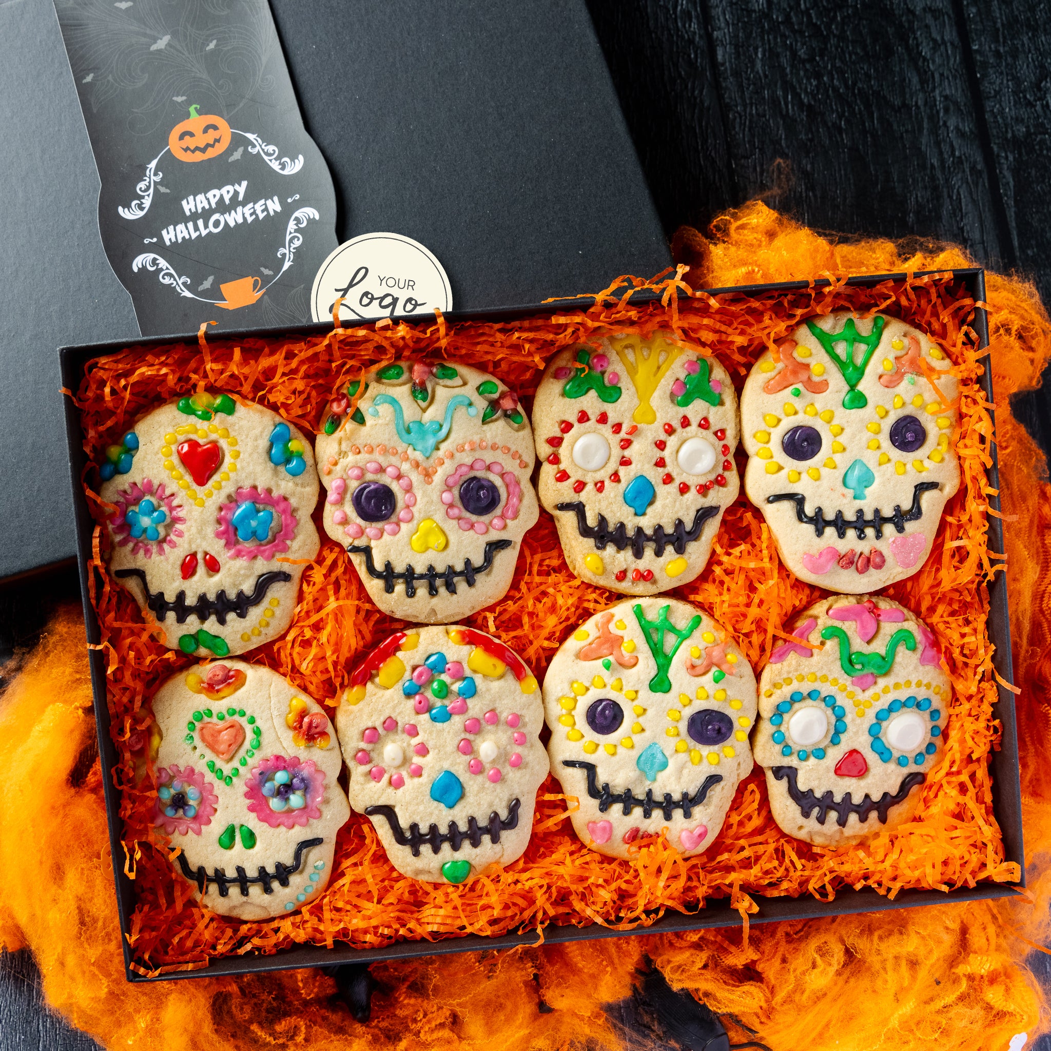 Halloween Biscuit Boxes Skull Biscuits The Sweet Reason Company
