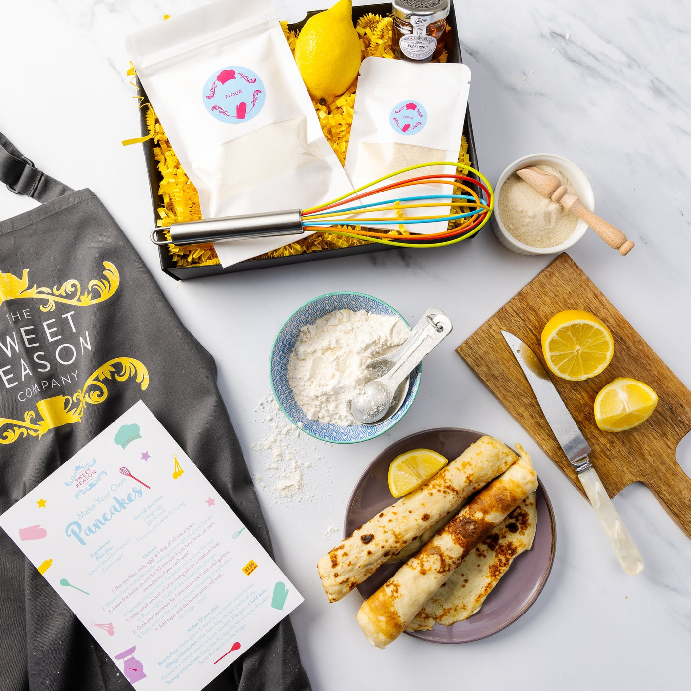 Pancake Day Kit: Make-Your-Own Pancakes, Whisk and Pot of Honey