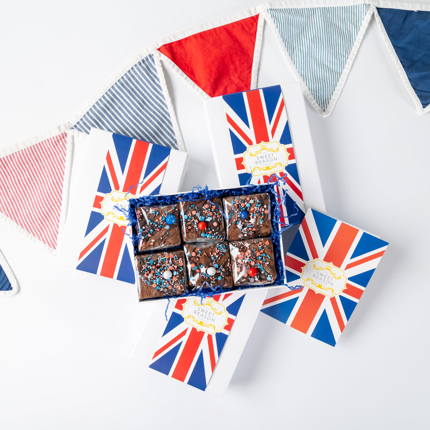 'British' Luxury Sprinkle Brownies