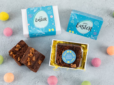 Easter Gluten Free Salted Caramel Brownie Gift