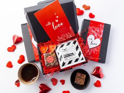 'With Love' Coffee and Brownie Valentine's Letterbox Gift
