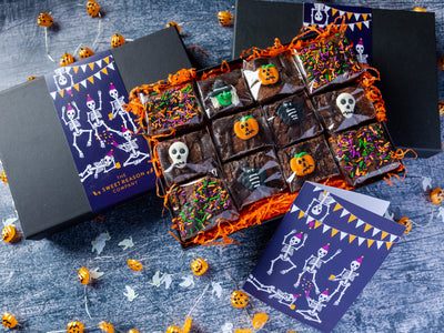 Skeleton Indulgent Halloween Brownie Gift