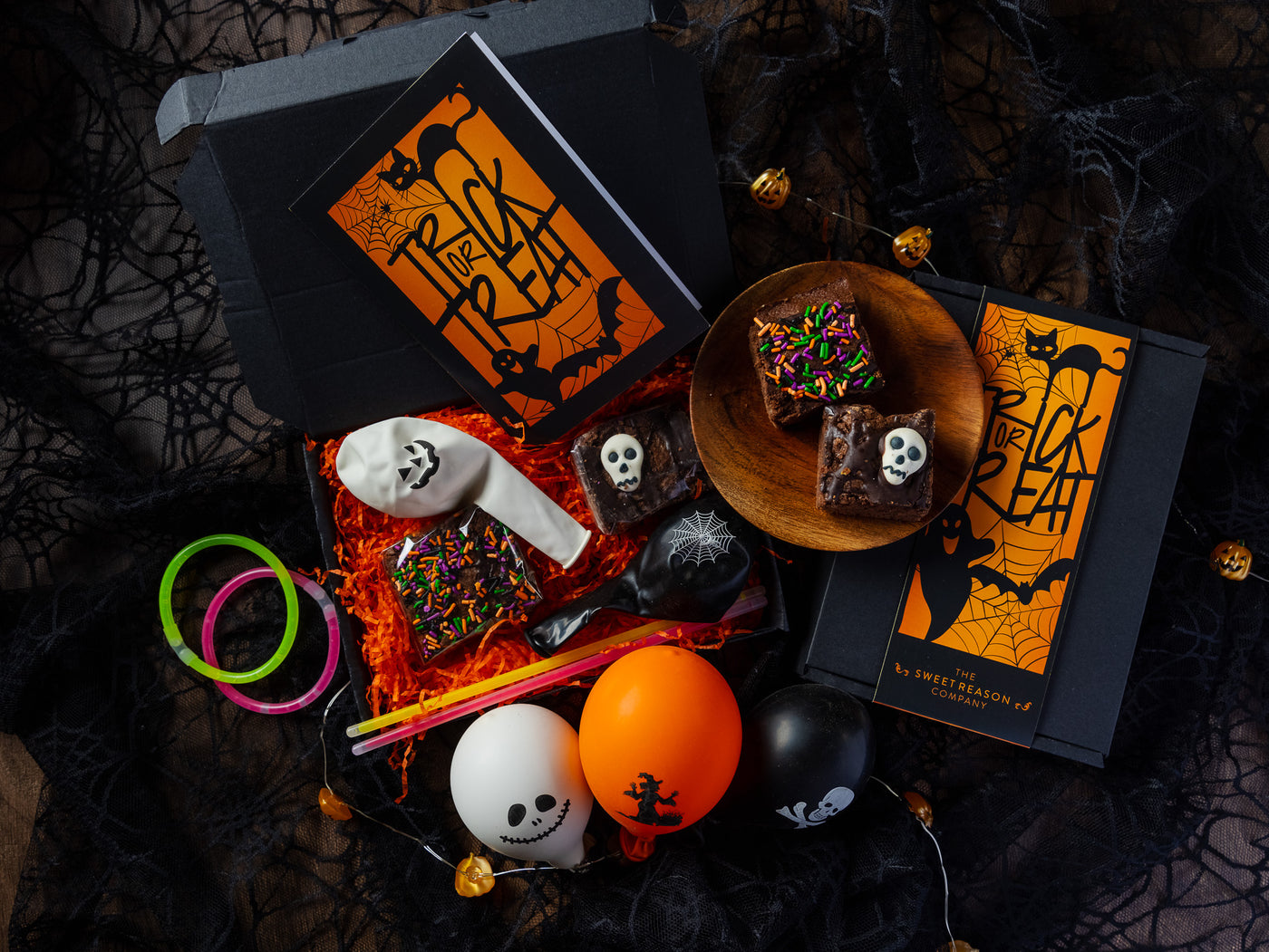 Letterbox 'Trick or Treat' Brownies & Party Pieces