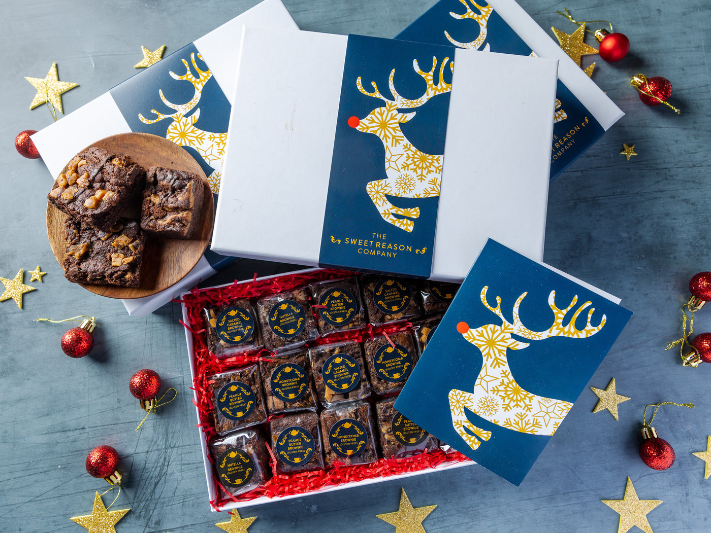 'Reindeer' Gluten Free Indulgent Brownie