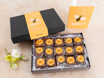 'Bee Mine' Indulgent Brownie Valentine's Day Gift Box