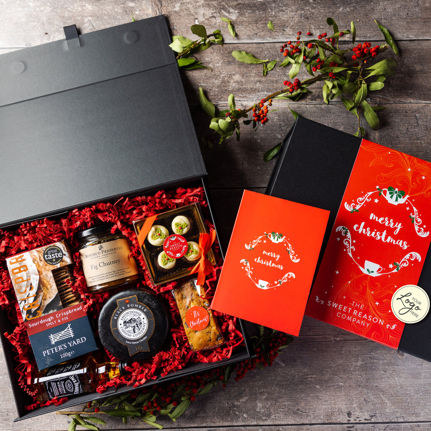 Branded & personalised Christmas Festive Hamper