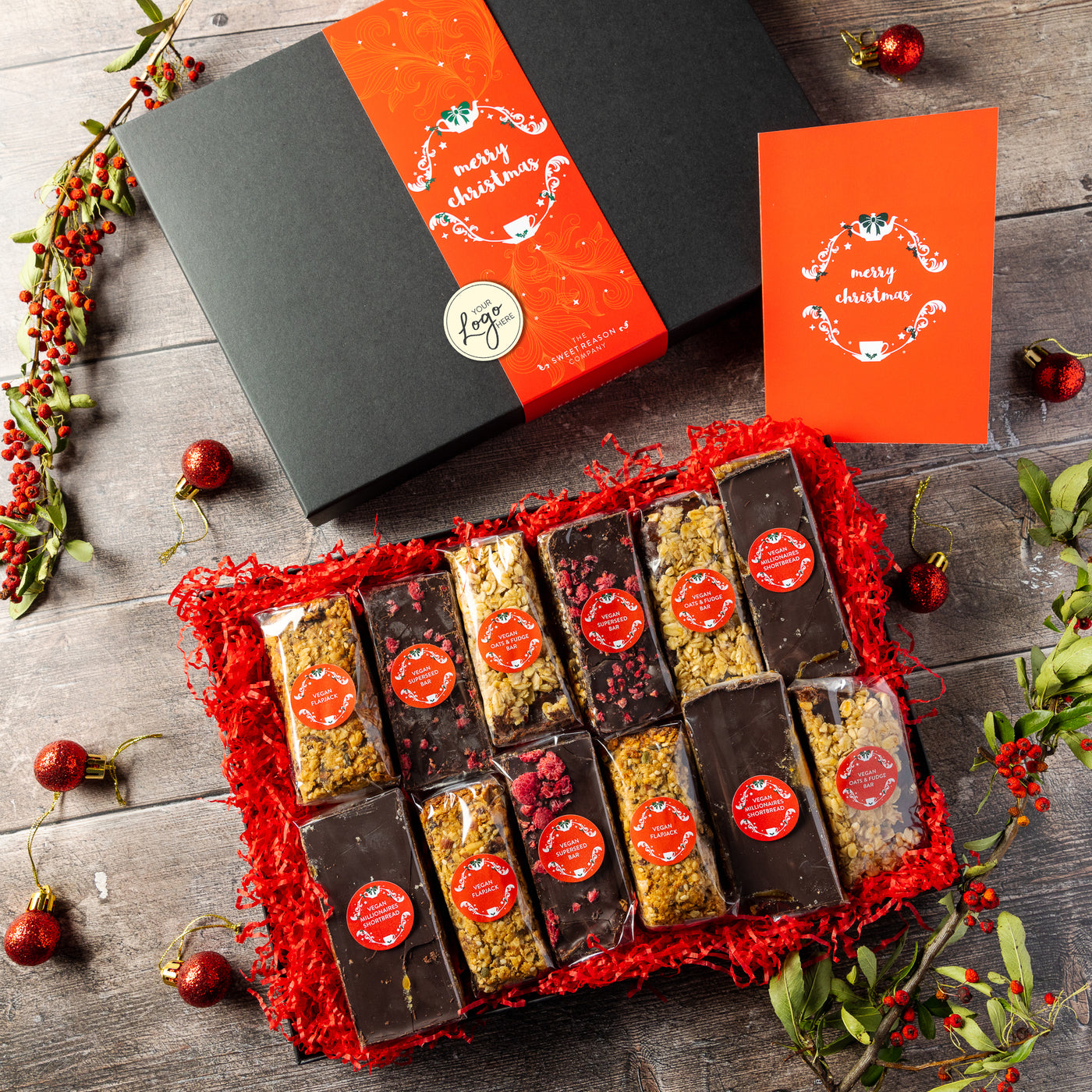 Branded & personalised Christmas Vegan 12 Days of Christmas