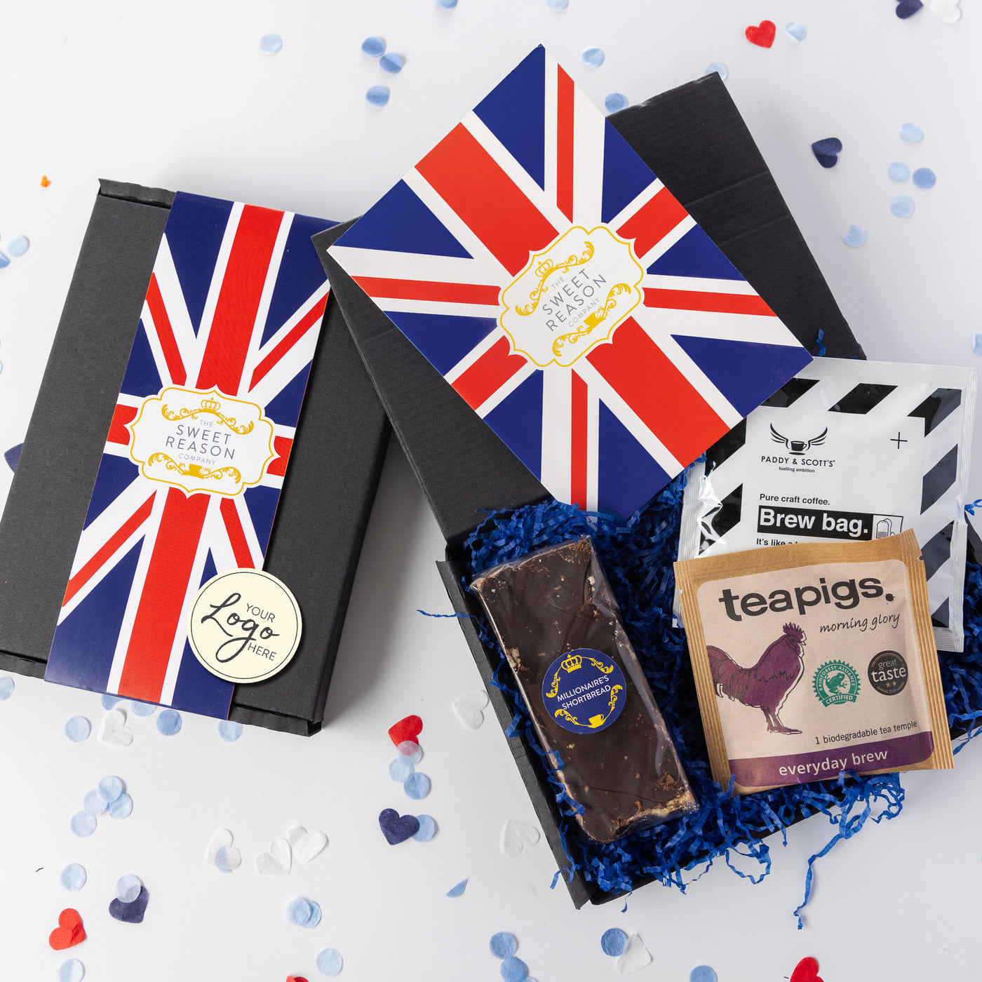 Branded & personalised 'British' Bake, Coffee and Tea Letterbox