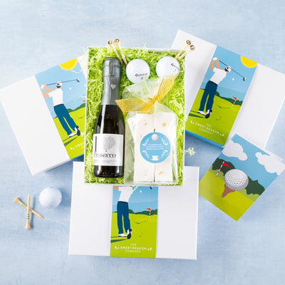 'Golf' Tee Set, Marshmallows and Prosecco