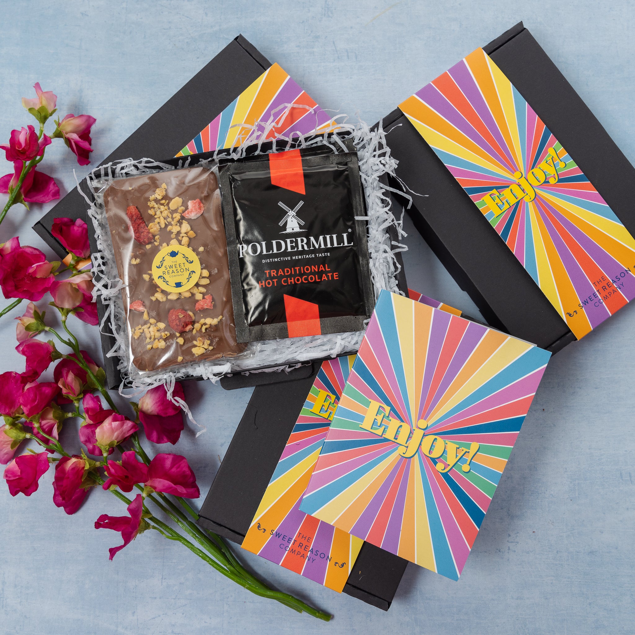 'Enjoy' Chocolate Slab and Hot Chocolate Letterbox – The Sweet Reason ...