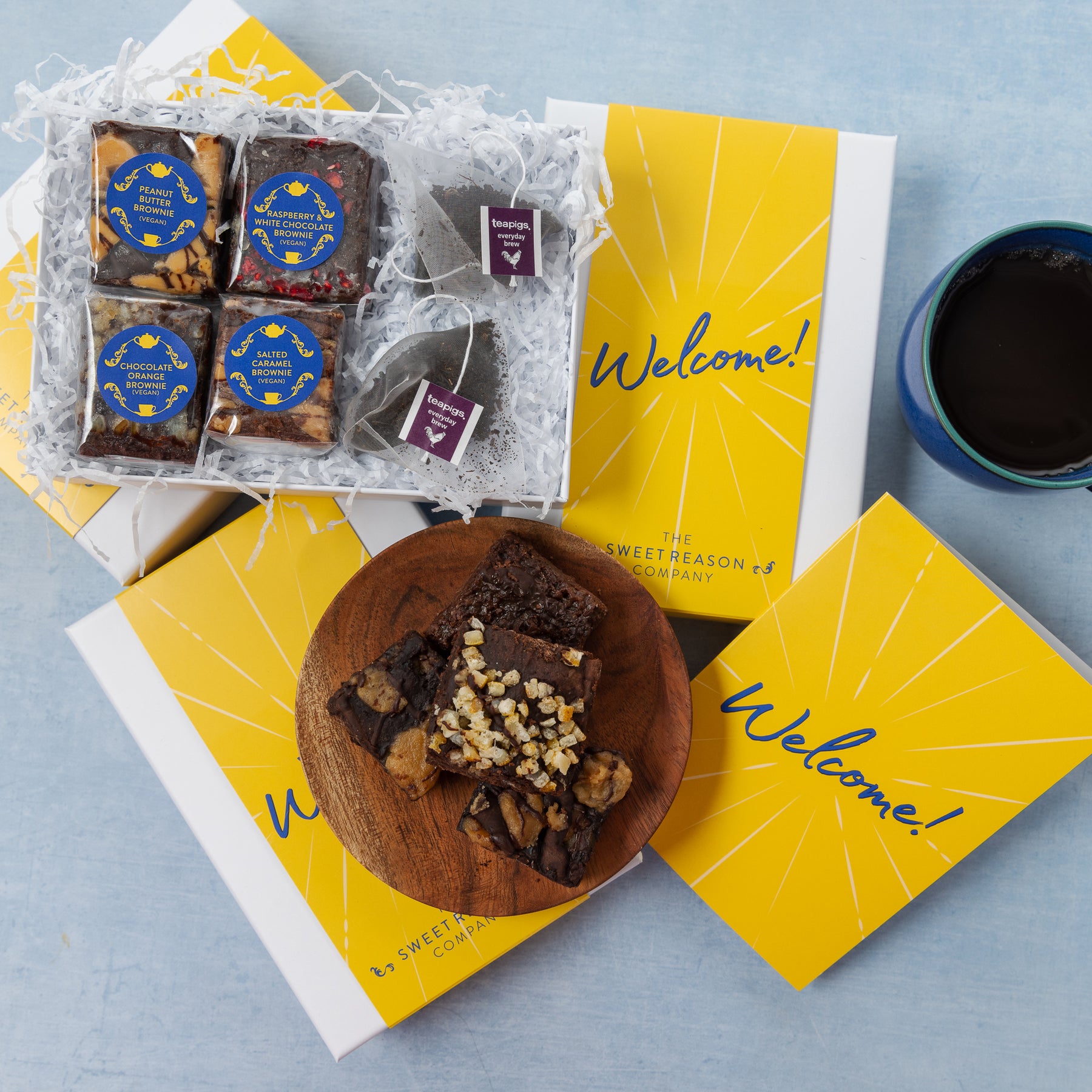 Welcome Tea 'Welcome!' Vegan Afternoon Tea for Two Gift – The Sweet Reason Company