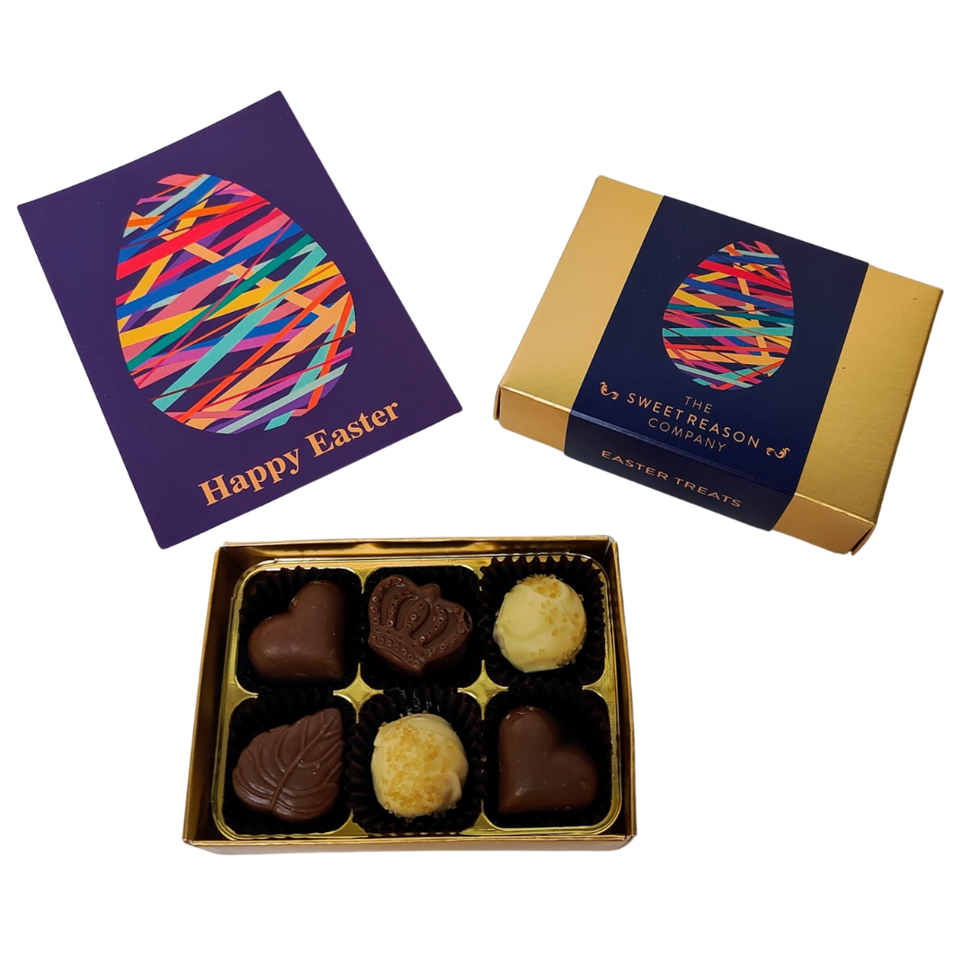 'Easter Egg' Variety Box of 6 Chocolates