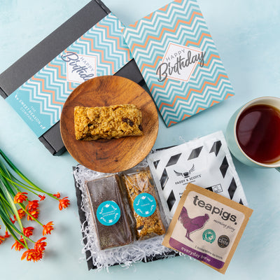 'Happy Birthday Chevron' Bakes, Coffee and Tea Letterbox