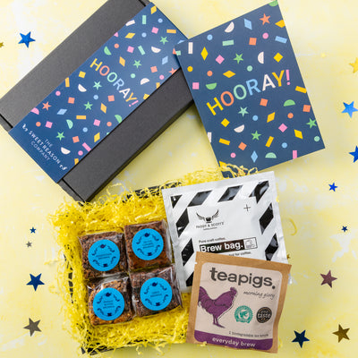 'Hooray!' Brownies, Coffee and Tea Letterbox