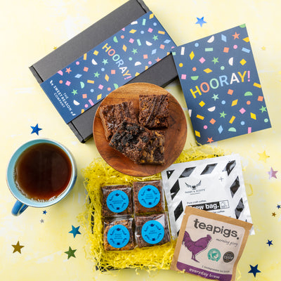 'Hooray!' Brownies, Coffee and Tea Letterbox