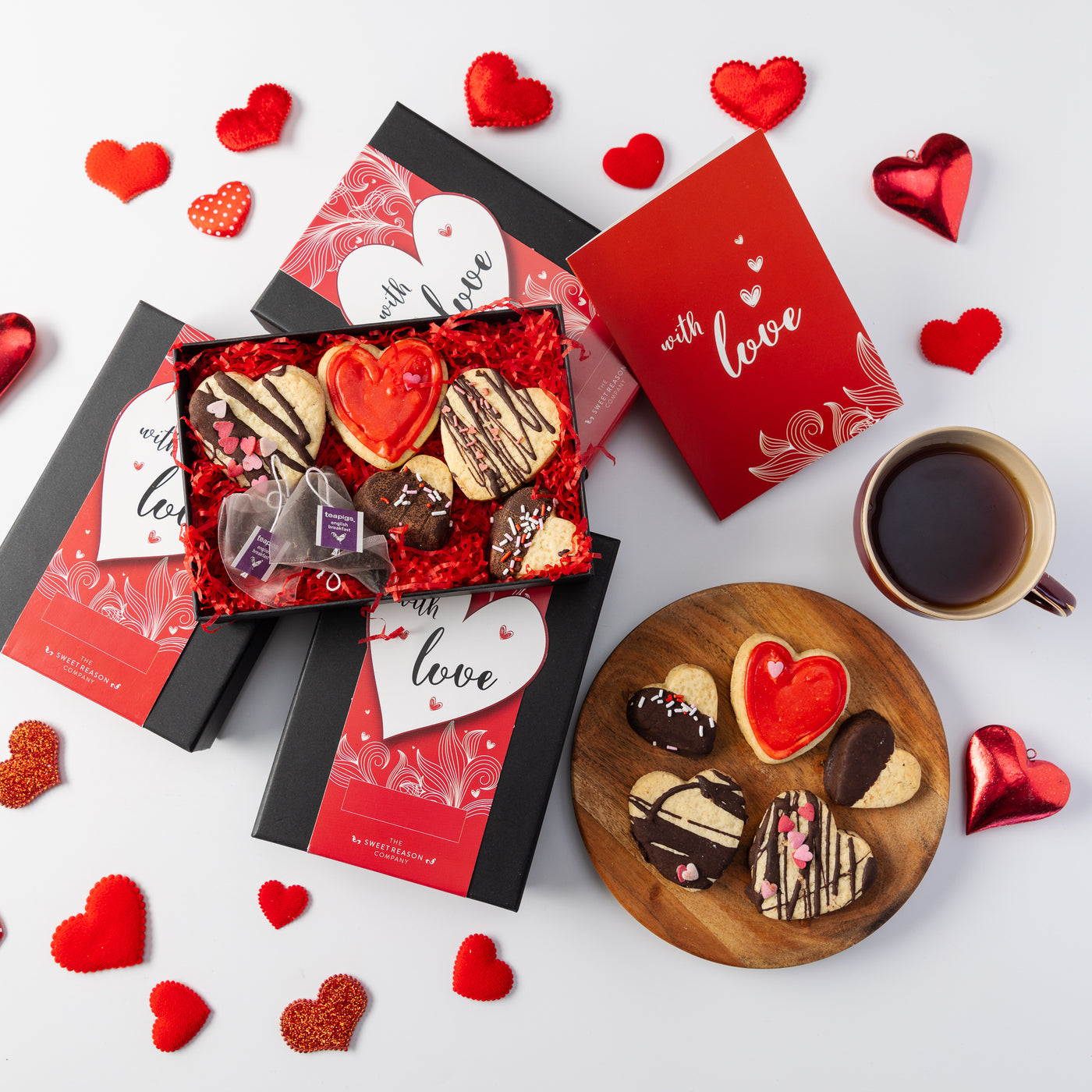 Valentine's Tea & Biscuits for Two Gift