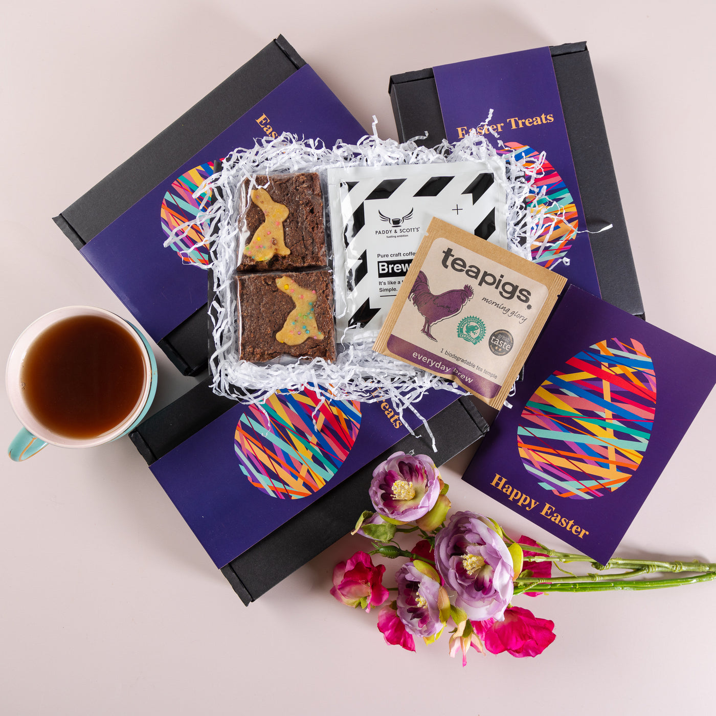 'Easter Egg' Bunny Brownies, Coffee and Tea Letterbox