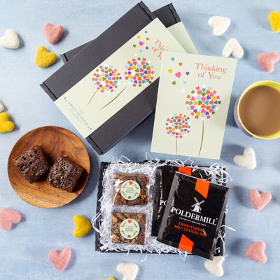 'Thinking of You' Brownies and Hot Chocolate Letterbox