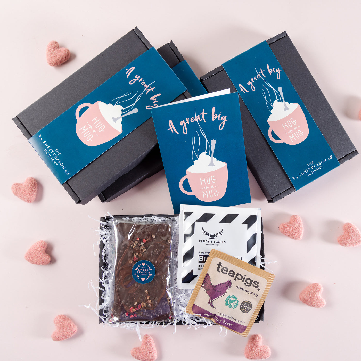 'Hug in a Mug' Vegan Chocolate Slab, Coffee and Tea Letterbox