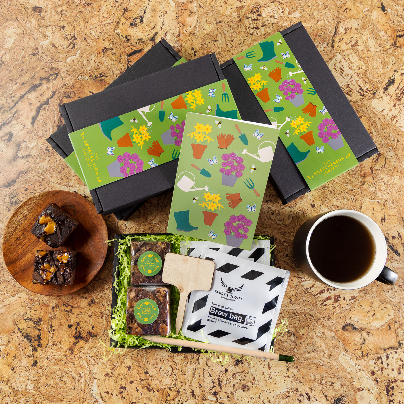 'Gardening' Treats, Brownies and Coffee Letterbox
