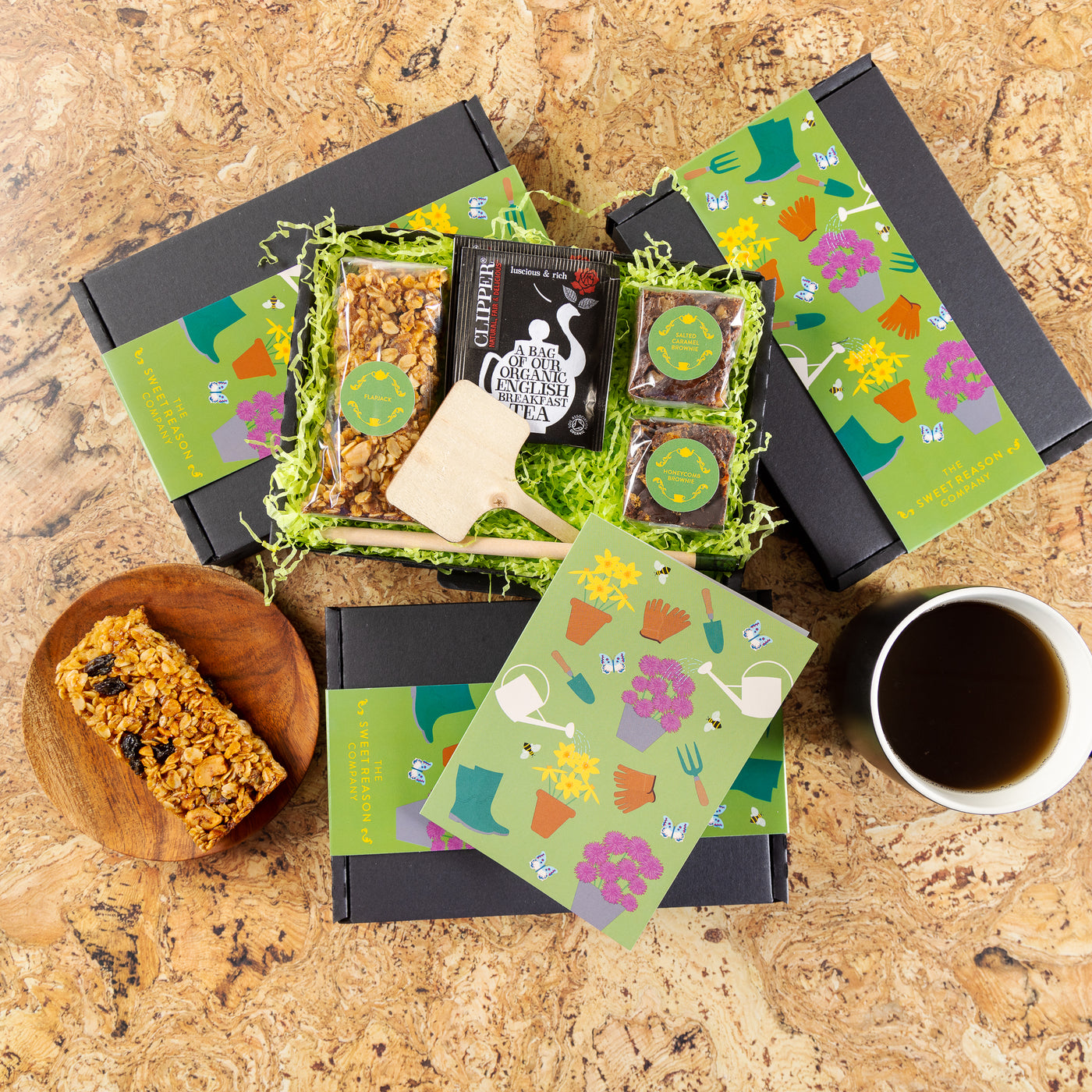 'Gardening' Treats, Flapjack and Tea Letterbox