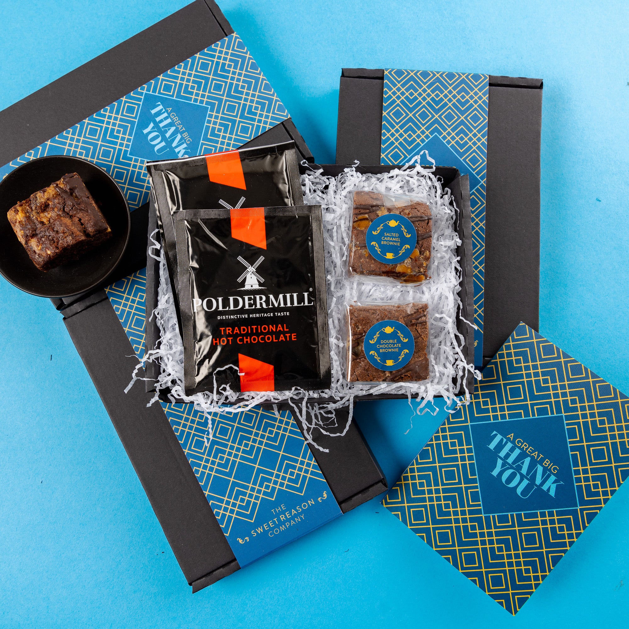 'Thank You' Brownies and Hot Chocolate Letterbox – The Sweet Reason Company