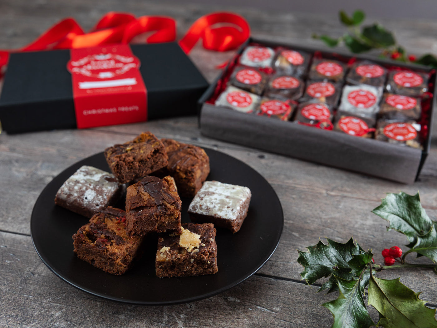Christmas Indulgent Brownie Gift Box (Gluten Free)