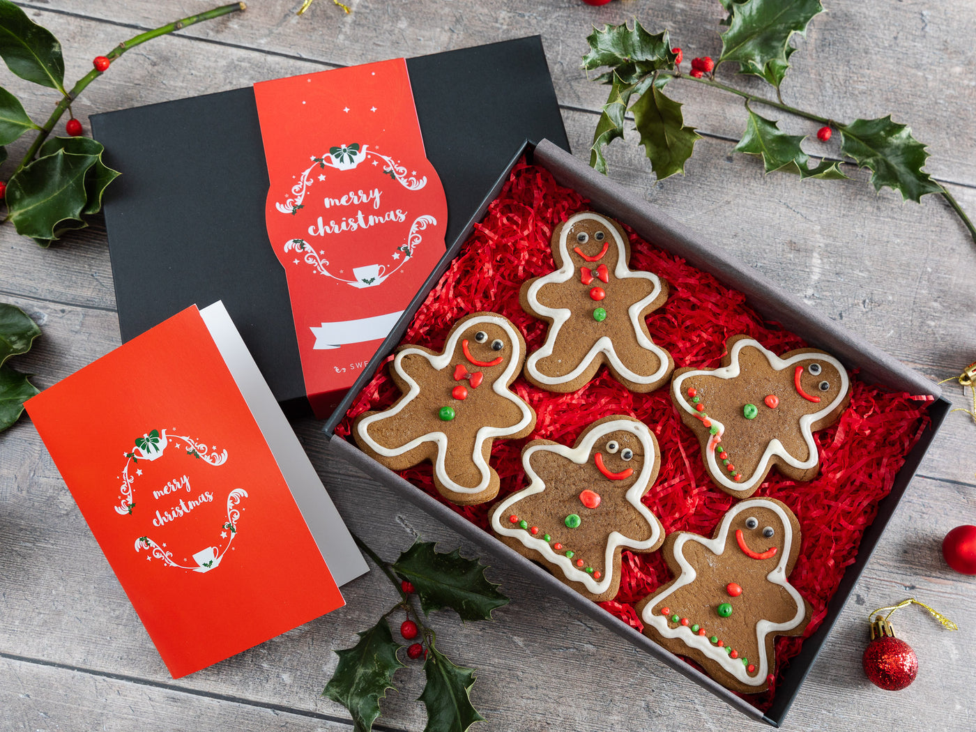 Christmas Gingerbread Biscuit Gift Box