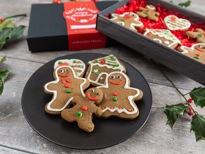 Christmas Gingerbread 'Family @ Home' Biscuit Gift Box
