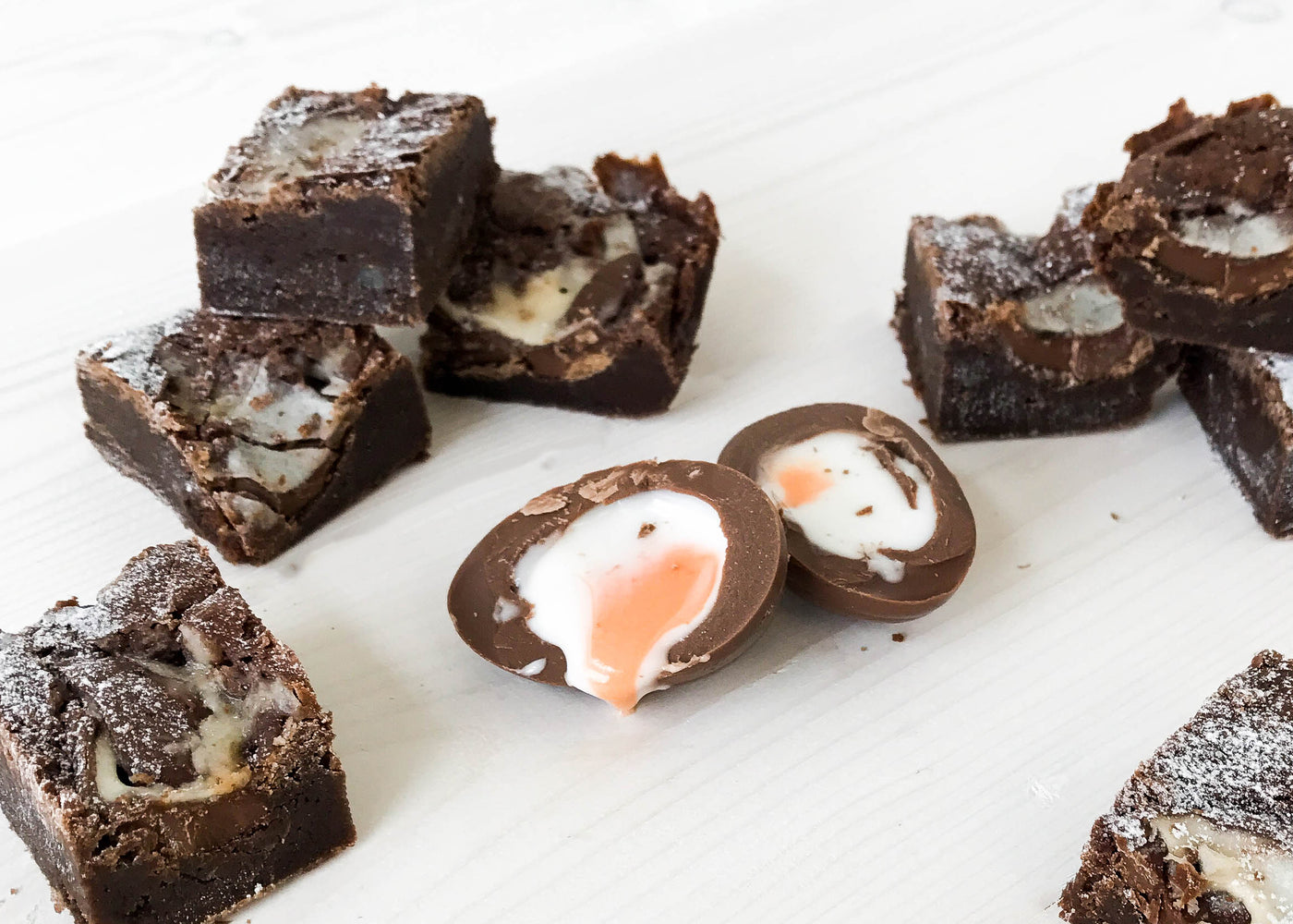 Easter Mini 'Creme Egg' Brownie Gift