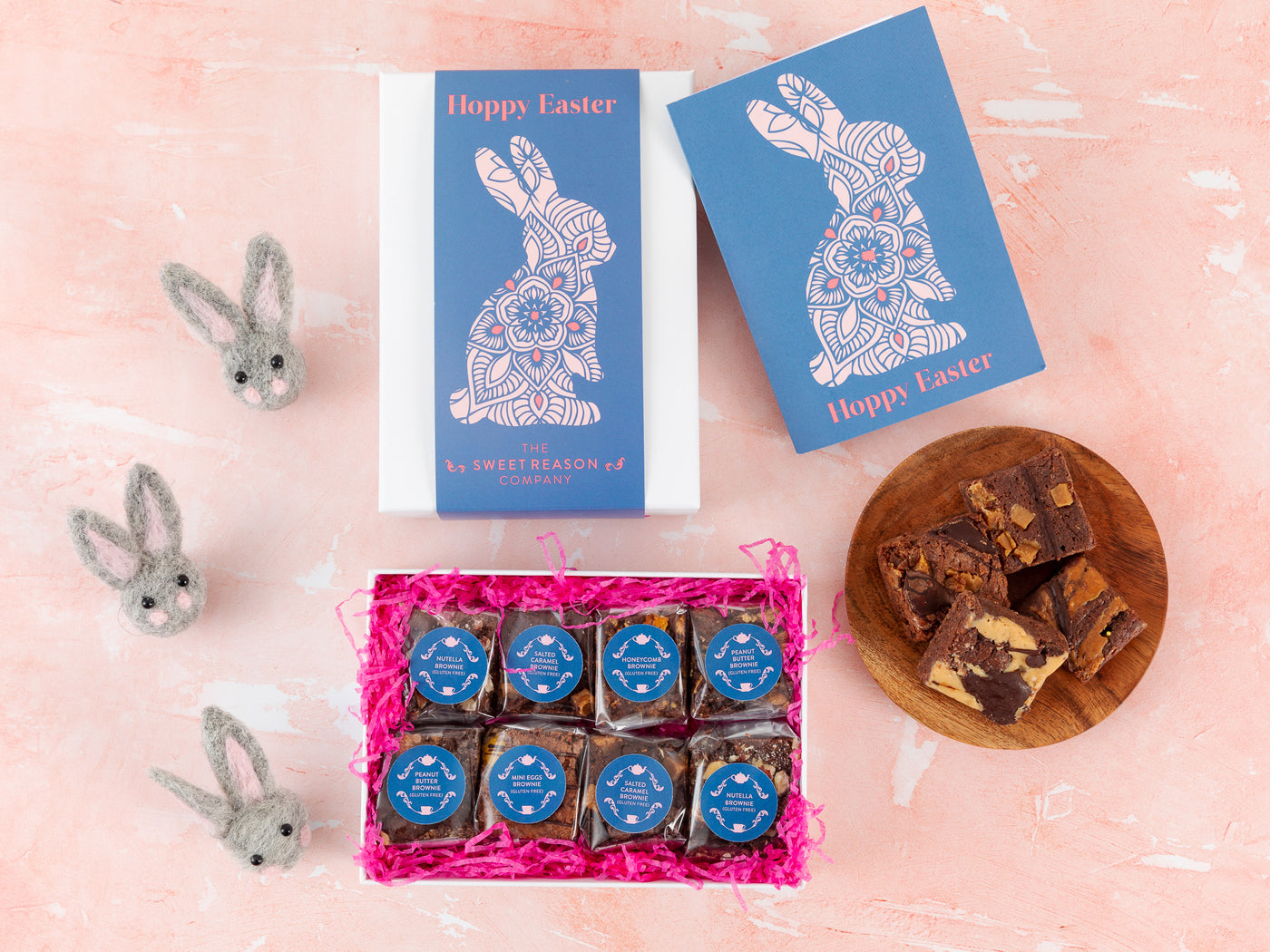 'Easter Bunny' Gluten Free Luxury Brownie Gift