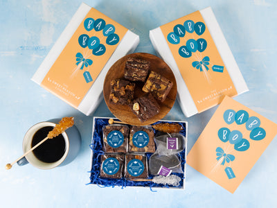 'Baby Boy' Gluten Free Afternoon Tea For Two Gift