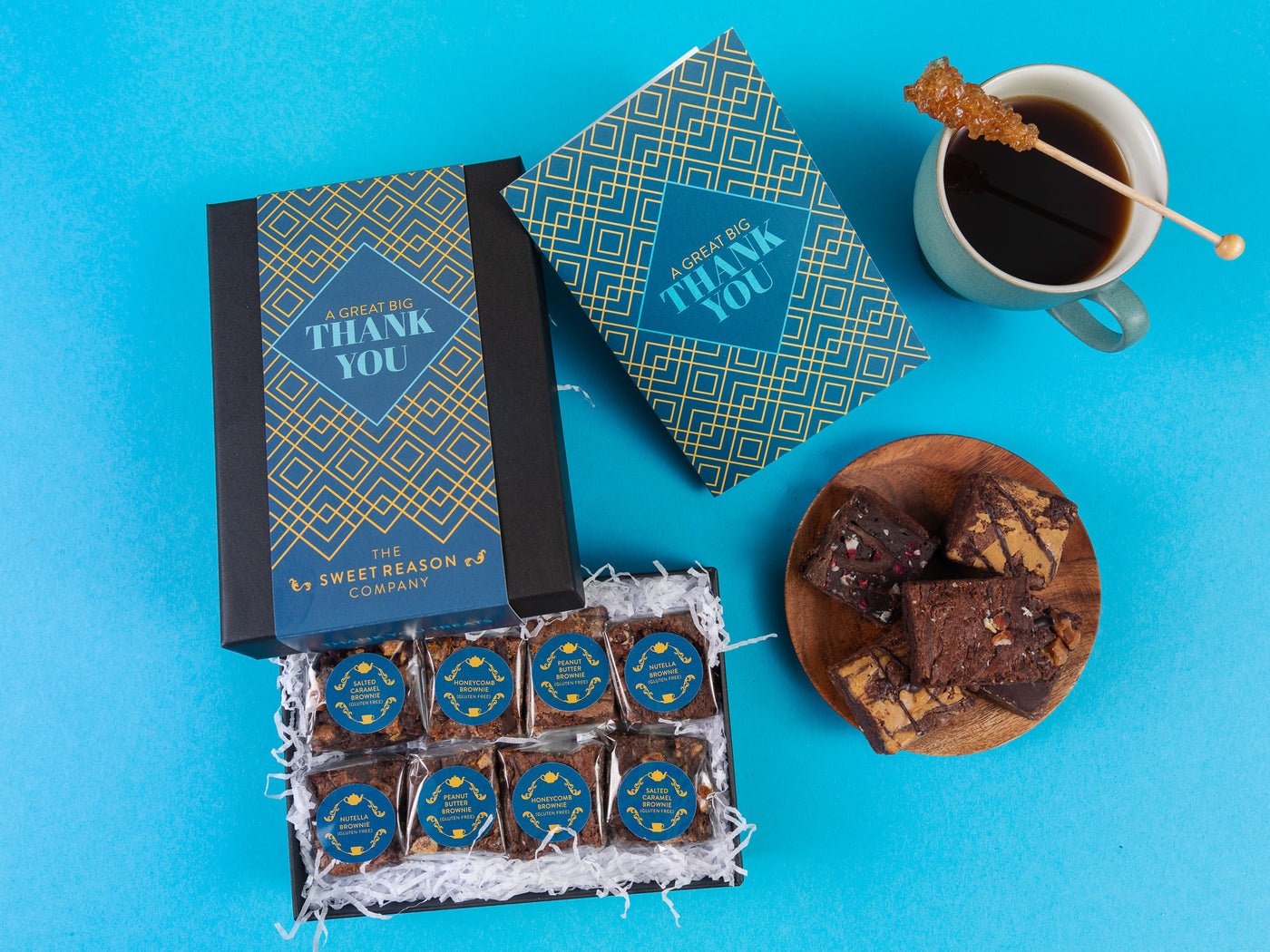 'Thank You' Gluten Free Luxury Brownie Gift