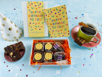 'Happy Birthday Confetti' Gluten Free Afternoon Tea For Two Gift