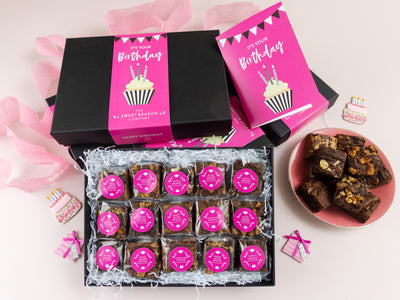 'Happy Birthday Cupcake' Gluten Free Indulgent Brownie Gift