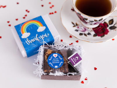 Thank You - Mini Rainbow Brownie & Tea Gift