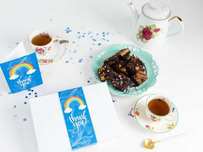 Thank you - Gluten Free Rainbow Afternoon Tea for Four Gift Box