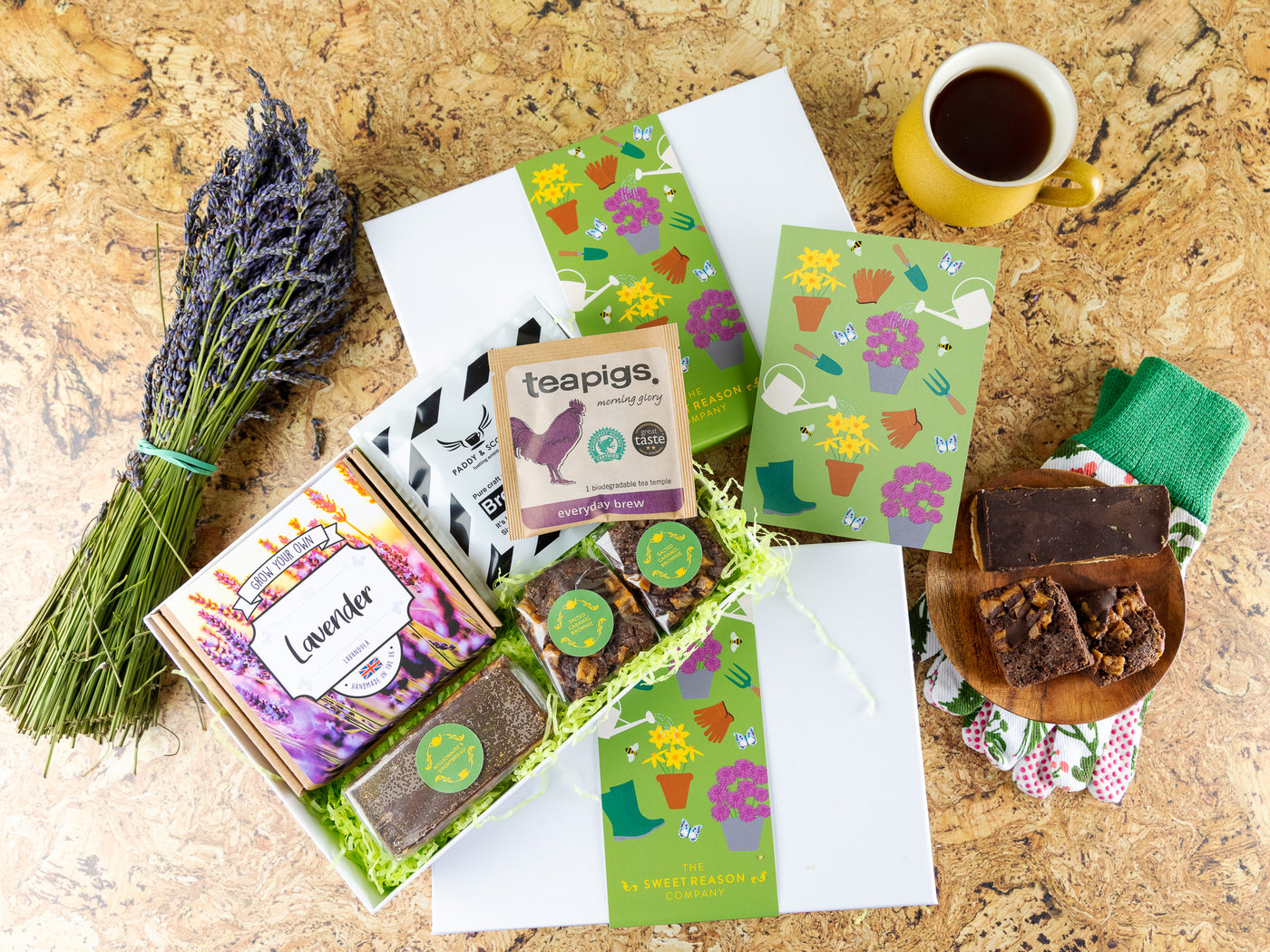 'Gardening' Vegan Lavender, Treats & Coffee Gift