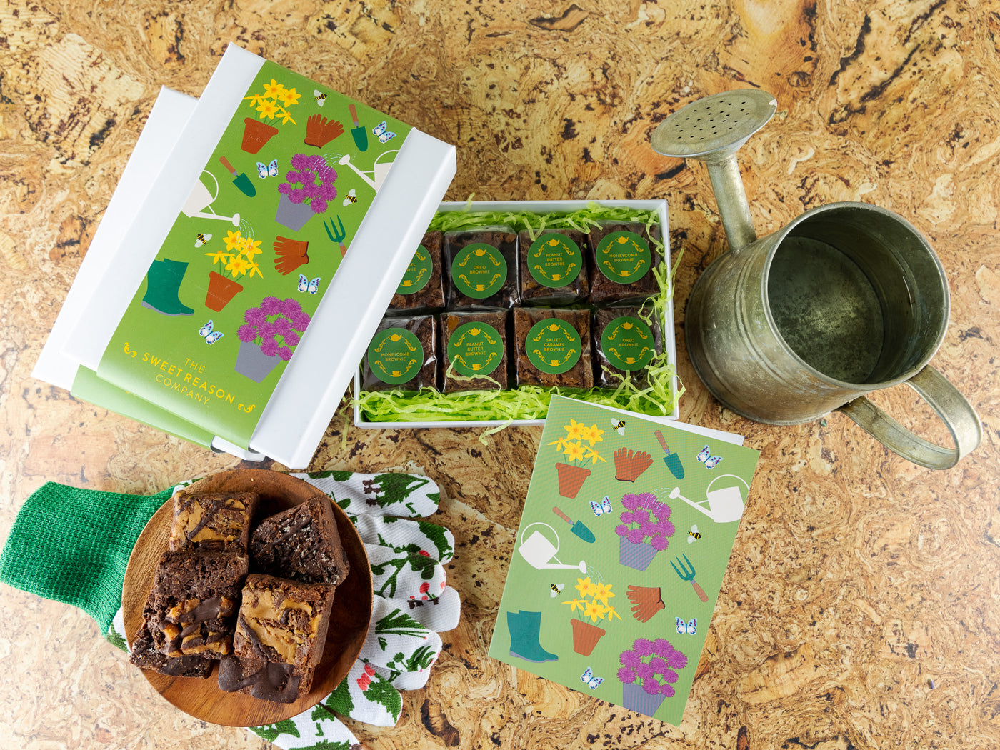 'Gardening' Vegan Luxury Brownie Gift