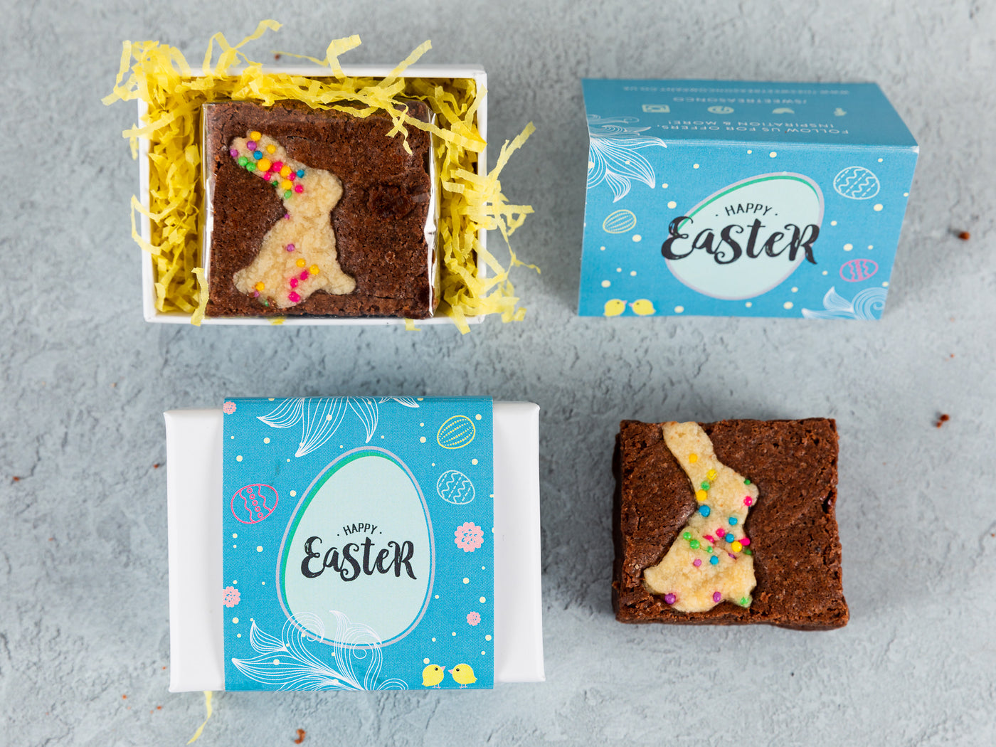 Easter Mini Bunny Brownie Gift