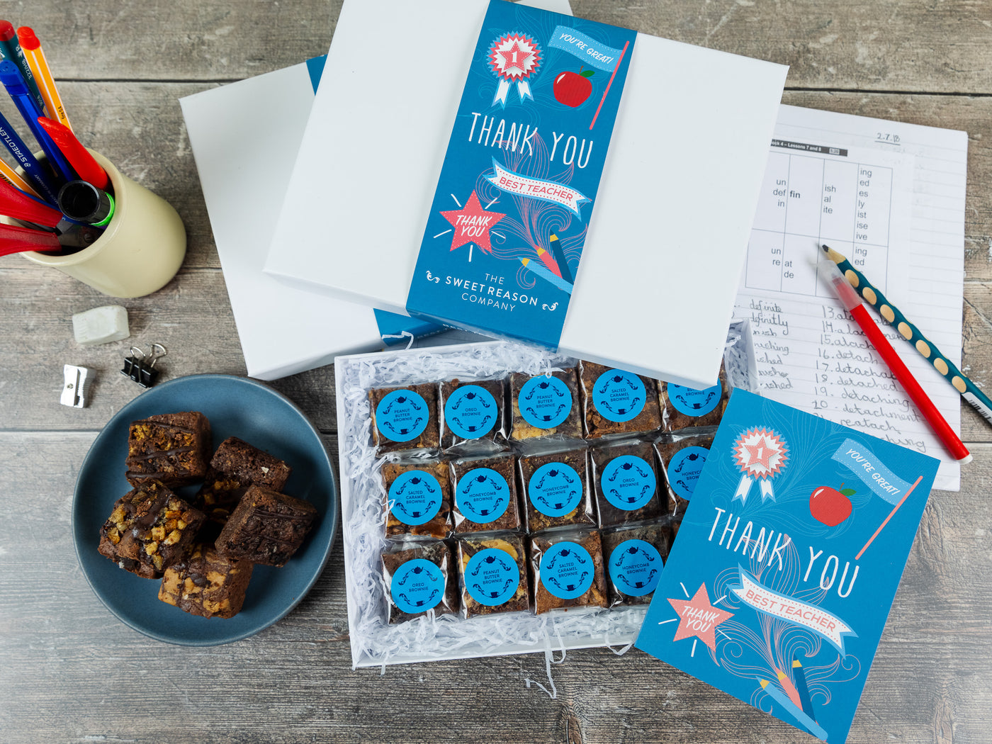 'Thank You Teacher' Indulgent Brownie Gift