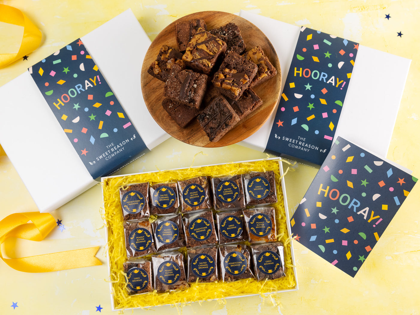 'Hooray!' Gluten Free Indulgent Brownie Gift