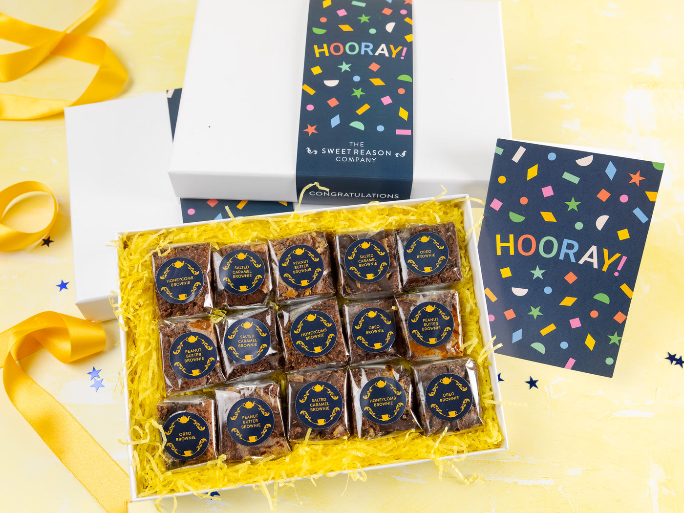 'Hooray!' Indulgent Brownie Gift