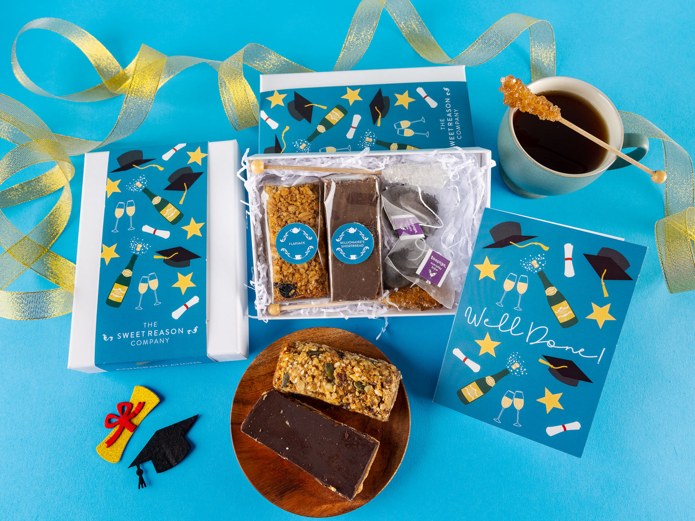 'Graduation' Afternoon Tea For Two Gift Bars β The Sweet Reason Company