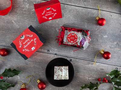 Christmas Mini Baileys Brownie & Tea Gift Box