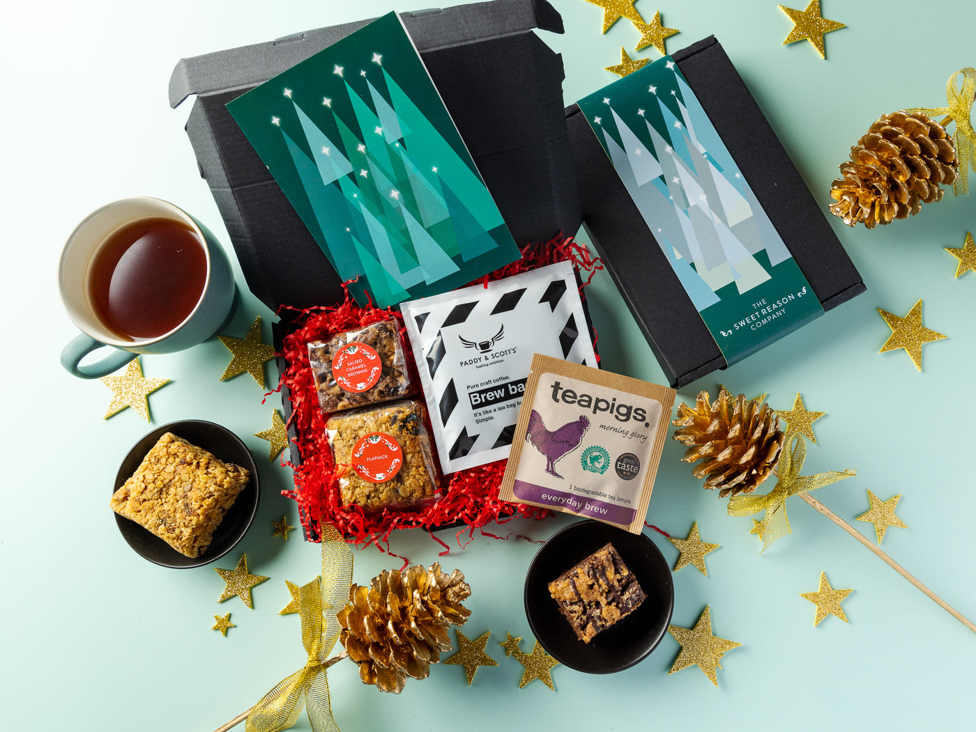 'Christmas Trees' Treats, Coffee and Tea Letterbox