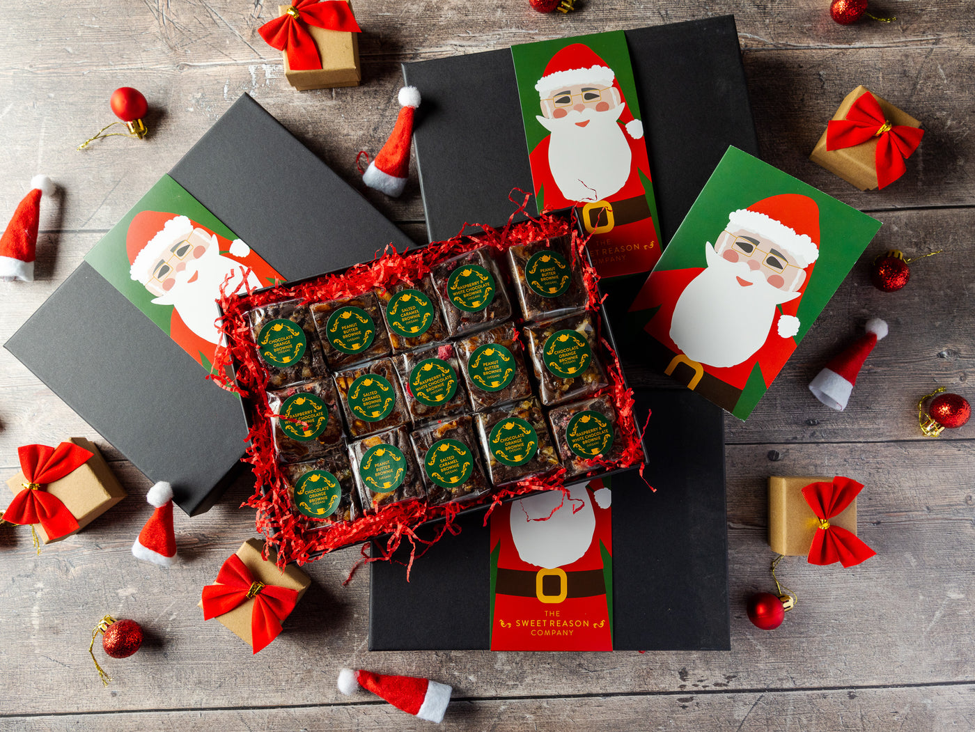 'Santa' Vegan Indulgent Brownies