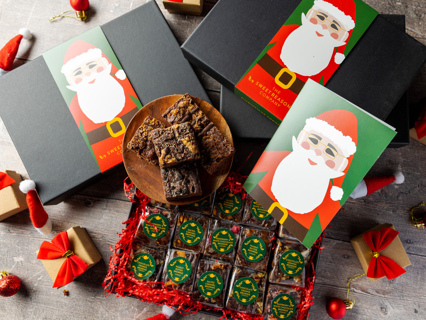 'Santa' Vegan Indulgent Brownies